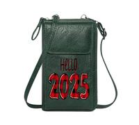 GEEADNB Customized Phone Bags for Women Hello Plaid pattern 2026 Personalized Gifts for Girlfriend Friends PU Leather Phone Bags