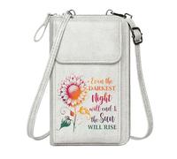 GEEADNB Customized Phone Bags Lightweight Women's Shoulder Bag Gradient Colors Sunflower Hope Cute Stylish Elegant Accessory Personalized Gifts for Girlfriend Friends