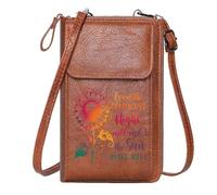 GEEADNB Customized Phone Bags Lightweight Women's Shoulder Bag Gradient Colors Sunflower Hope Cute Stylish Elegant Accessory Personalized Gifts for Girlfriend Friends