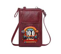 GEEADNB Customized Phone Bags RFID Blocking Zipper Phone Wallet Extraction Keyword Content Classic Outfit Perfect for Teacher's Day
