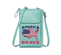 GEEADNB Customized Phone Bags Womens Travel Bags Brave Patriotism 1776 Perfect for Teacher's Day Suitable for Daily Gifting