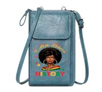 GEEADNB Customized Phone Bags Womens Travel Bags Pan-Africanism Black History Stylized Illustration Perfect for Teacher's Day Suitable for Everyday Use