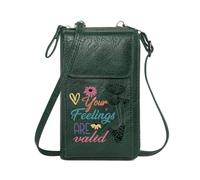 GEEADNB Customized Small Bags Personalized Crossbody Wallets Vibrant Design Emotional Validation Uplifting Message Classic Outfit Travel Rfid Safe