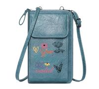 GEEADNB Customized Small Bags Personalized Crossbody Wallets Vibrant Design Emotional Validation Uplifting Message Classic Outfit Travel Rfid Safe