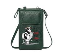 GEEADNB Customized Small Bags Small Crossbody Bags Surrealism Toilet Humor Cartoon Cow Perfect for Outfits Romantic Gifts for Wife Girlfriend