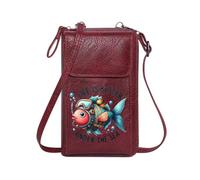 GEEADNB Customized Small Bags Women’s RFID Clutch Purse Scuba Fish Humorous Adventure Under the Sea Season Gifts Perfect for Teacher's Day