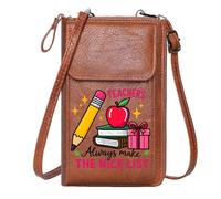 GEEADNB Customized Small Bags Women's Clutch Purse TEACHERS SCHOOL SUPPLIES NICE LIST Adjustable Strap for Everyday Use or Gift Idea
