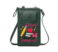 GEEADNB Customized Small Bags Women's Clutch Purse TEACHERS SCHOOL SUPPLIES NICE LIST Adjustable Strap for Everyday Use or Gift Idea