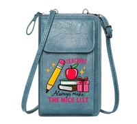 GEEADNB Customized Small Bags Women's Clutch Purse TEACHERS SCHOOL SUPPLIES NICE LIST Adjustable Strap for Everyday Use or Gift Idea