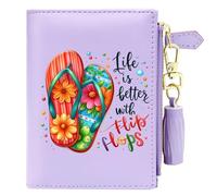 GEEADNB Customized Summer Themed Women's Wallet,Graduation Commemorative Gift for Teacher and Classmates, Thanksgiving Day Gift, Birthday Gift for Family and Friend 0432a