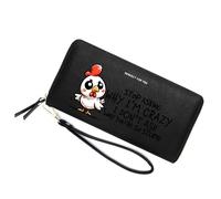 GEEADNB Customized Women's Wallet with Chicken,Birthday Gift,Holiday Gift for Son Daughters from Parent Grandparent,Graduation Gift for Friends,Students,Teacheres 1304o