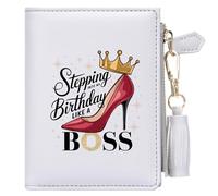 GEEADNB Customized Women's Wallets with Motivational Words, Thanksgiving Day Gift, Birthday Gift for Parent, Graduation Commemorative Gift for Her Him 1121e