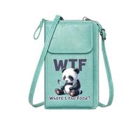 GEEADNB Ladies Cell Phone Purse Bags with Card Slots WTF Panda Humorous Large Capacity Purse Gift Adjustable Strap