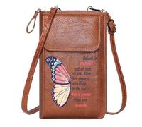 GEEADNB Ladies Cell Phone Purse Customized Small Bags Transformation Self-belief Inner strength Large Capacity Purse Gift Cute Stylish Elegant Accessory