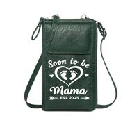 GEEADNB Ladies Cell Phone Purse Lightweight Women's Shoulder Bag Baby footprints 2025 Motherhood Personalized Gifts for Girlfriend Friends Graduation Student