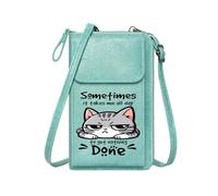 GEEADNB Ladies Cell Phone Purse Personalized Crossbody Wallets Displeased expression Protest caption Anthropomorphism Leather Purse for Lover Perfect for Outfits