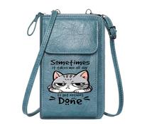 GEEADNB Ladies Cell Phone Purse Personalized Crossbody Wallets Displeased expression Protest caption Anthropomorphism Leather Purse for Lover Perfect for Outfits