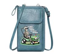 GEEADNB Ladies Cell Phone Purse Personalized Small Bags with Pocket humorous escape skeleton lawn mower Large Capacity Purse Gift Romantic Gifts for Wife Girlfriend