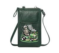 GEEADNB Ladies Cell Phone Purse Personalized Small Bags with Pocket humorous escape skeleton lawn mower Large Capacity Purse Gift Romantic Gifts for Wife Girlfriend