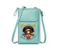 GEEADNB Ladies Cell Phone Purse Phone Bags for Women Emancipation Juneteenth Pan-Africanism Suitable for Everyday Use Adjustable Strap