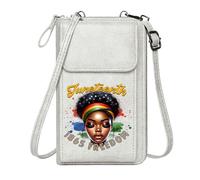 GEEADNB Ladies Cell Phone Purse Phone Bags for Women Emancipation Juneteenth Pan-Africanism Suitable for Everyday Use Adjustable Strap