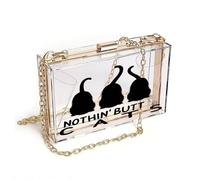 GEEADNB Ladies Cell Phone Purse Zipper Womens Wallet Stylized Figures Minimalist Design NOTHING BUT CATS Cute Stylish Elegant Accessory