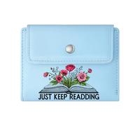 GEEADNB Large Capacity Ladies Coin Purse，Multi-Functional Women's Wallet，Book Creativity Flowers Thoughtful Gift for Father's Day，Teacher's Day Thanksgiving Birthday Gift for Women