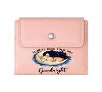 GEEADNB Large Capacity Ladies Coin Purse，Multi-Functional Women's Wallet，Corgi Crescent Moon Goodnight Thoughtful Gift for Father's Day，Teacher's Day Thanksgiving Birthday Gift for Women
