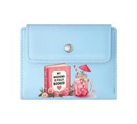 GEEADNB Large Capacity Ladies Coin Purse,Multi-Functional Women's Wallet,Floral Arrangement Weekend Fully Booked Pink Cocktail Romantic Gift for Wife/Girlfriend.