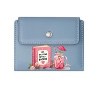 GEEADNB Large Capacity Ladies Coin Purse,Multi-Functional Women's Wallet,Floral Arrangement Weekend Fully Booked Pink Cocktail Romantic Gift for Wife/Girlfriend.