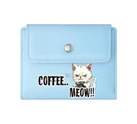 GEEADNB Large Capacity Ladies Coin Purse，Multi-Functional Women's Wallet，Fluff This Speech Grumpy Cat Cartoonish Humor Romantic Gift for Wife/Girlfriend.