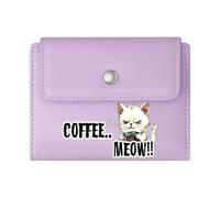 GEEADNB Large Capacity Ladies Coin Purse，Multi-Functional Women's Wallet，Fluff This Speech Grumpy Cat Cartoonish Humor Romantic Gift for Wife/Girlfriend.