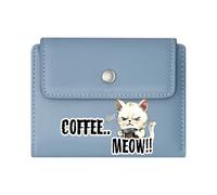 GEEADNB Large Capacity Ladies Coin Purse，Multi-Functional Women's Wallet，Fluff This Speech Grumpy Cat Cartoonish Humor Romantic Gift for Wife/Girlfriend.