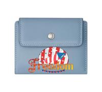 GEEADNB Large Capacity Ladies Coin Purse，Multi-Functional Women's Wallet，Patriotic Theme Concentric Circles American Flag Stripes Wonderful Gift for Mother's Father's Day Romantic Gift for Wife