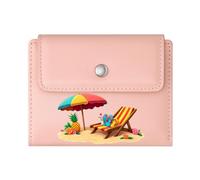 GEEADNB Large Capacity Ladies Coin Purse,RFID Blocking Wallet Purse,Beach Basket,Beach Chair,The Beach Calling,Thanksgiving Birthday Gift for Women Romantic Gift for Wife/Girlfriend.