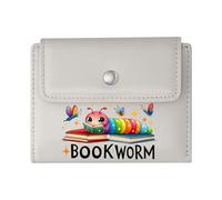 GEEADNB Large Capacity Ladies Coin Purse,RFID Blocking Wallet Purse,Caterpillar Colorful Butterflies Playful Education Wonderful Gift for Mother's Father's Day Thanksgiving Birthday Gift for Women