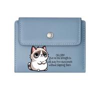 GEEADNB Large Capacity Ladies Coin Purse，RFID Blocking Wallet Purse，Multitasking Humor Orange Tabby Cat Whimsical Style Wonderful Gift for Mother's Father's Day Thoughtful Gift for Father's Day