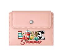 GEEADNB Large Capacity Ladies Coin Purse,RFID Blocking Wallet Purse,Peace Love Summer Wonderful Gift for Mother's Father's Day Romantic Gift for Wife/Girlfriend.