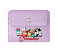GEEADNB Large Capacity Ladies Coin Purse,RFID Blocking Wallet Purse,Peace Love Summer Wonderful Gift for Mother's Father's Day Romantic Gift for Wife/Girlfriend.