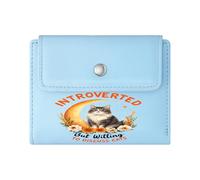 GEEADNB Large Capacity Ladies Coin Purse，RFID Blocking Wallet Purse，Pink Floral，Black Cat，Joyful Companionship，Wonderful Gift for Mother's Father's Day