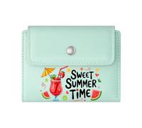 GEEADNB Large Capacity Ladies Coin Purse，RFID Blocking Wallet Purse，Sweet and Cold，Ice Cream Cone，Skeletal Hand，Wonderful Gift for Mother's Father's Day