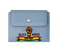 GEEADNB Large Capacity Ladies Coin Purse，Slim Minimalist Card Holder，Black History Month，Pan-Africanism，Unity，Romantic Gift for Wife/Girlfriend. Thanksgiving Birthday Gift for Women