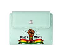 GEEADNB Large Capacity Ladies Coin Purse，Slim Minimalist Card Holder，Black History Month，Pan-Africanism，Unity，Romantic Gift for Wife/Girlfriend. Thanksgiving Birthday Gift for Women