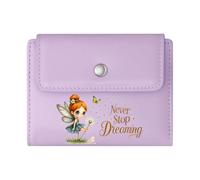 GEEADNB Large Capacity Ladies Coin Purse，Slim Minimalist Card Holder，Butterflies，Never Stop Dreaming，Fairy，Thanksgiving Birthday Gift for Women Thoughtful Gift for Father's Day，Teacher's Day