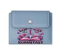 GEEADNB Large Capacity Ladies Coin Purse,Slim Women's Wallet,Floral Butterflies Fantasy Elements Romantic Literature Romantic Gift for Wife/Girlfriend.