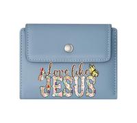 GEEADNB Large Capacity Ladies Coin Purse,Slim Women's Wallet,GOD is Good Vibrant Colors Floral Butterflies Thanksgiving Birthday Gift for Women Romantic Gift for Wife/Girlfriend.