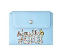 GEEADNB Large Capacity Ladies Coin Purse,Slim Women's Wallet,GOD is Good Vibrant Colors Floral Butterflies Thanksgiving Birthday Gift for Women Romantic Gift for Wife/Girlfriend.