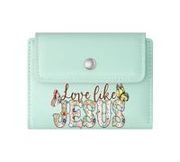 GEEADNB Large Capacity Ladies Coin Purse，Slim Women's Wallet，GOD is Good Vibrant Colors Floral Butterflies Thanksgiving Birthday Gift for Women Romantic Gift for Wife/Girlfriend.