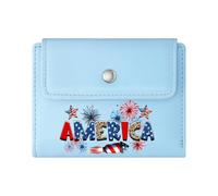 GEEADNB Large Capacity Ladies Coin Purse,Slim Women's Wallet,Patriotism American Flag Military Sacrifice Romantic Gift for Wife/Girlfriend. Thoughtful Gift for Father's Day,Teacher's Day
