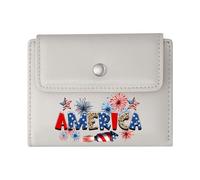 GEEADNB Large Capacity Ladies Coin Purse,Slim Women's Wallet,Patriotism American Flag Military Sacrifice Romantic Gift for Wife/Girlfriend. Thoughtful Gift for Father's Day,Teacher's Day